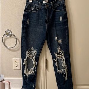 Dark Denim Mom Jeans